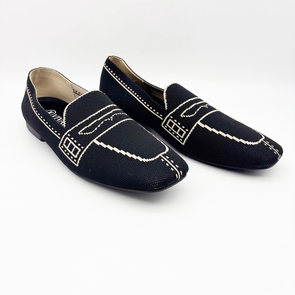 NWB Vivaia Sierra Slip On Washable Loafers in Black Size 40 - Picture 6 of 16
